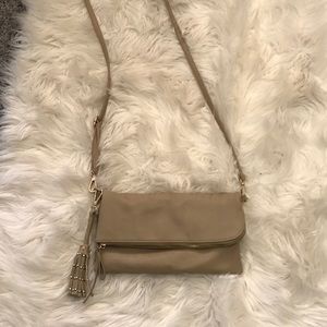 Beige crossbody